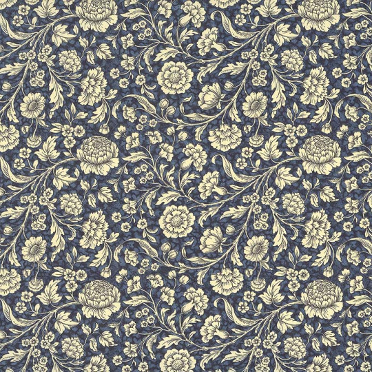 Small Blue Wildflowers Print Italian Paper ~ Carta Varese Italy